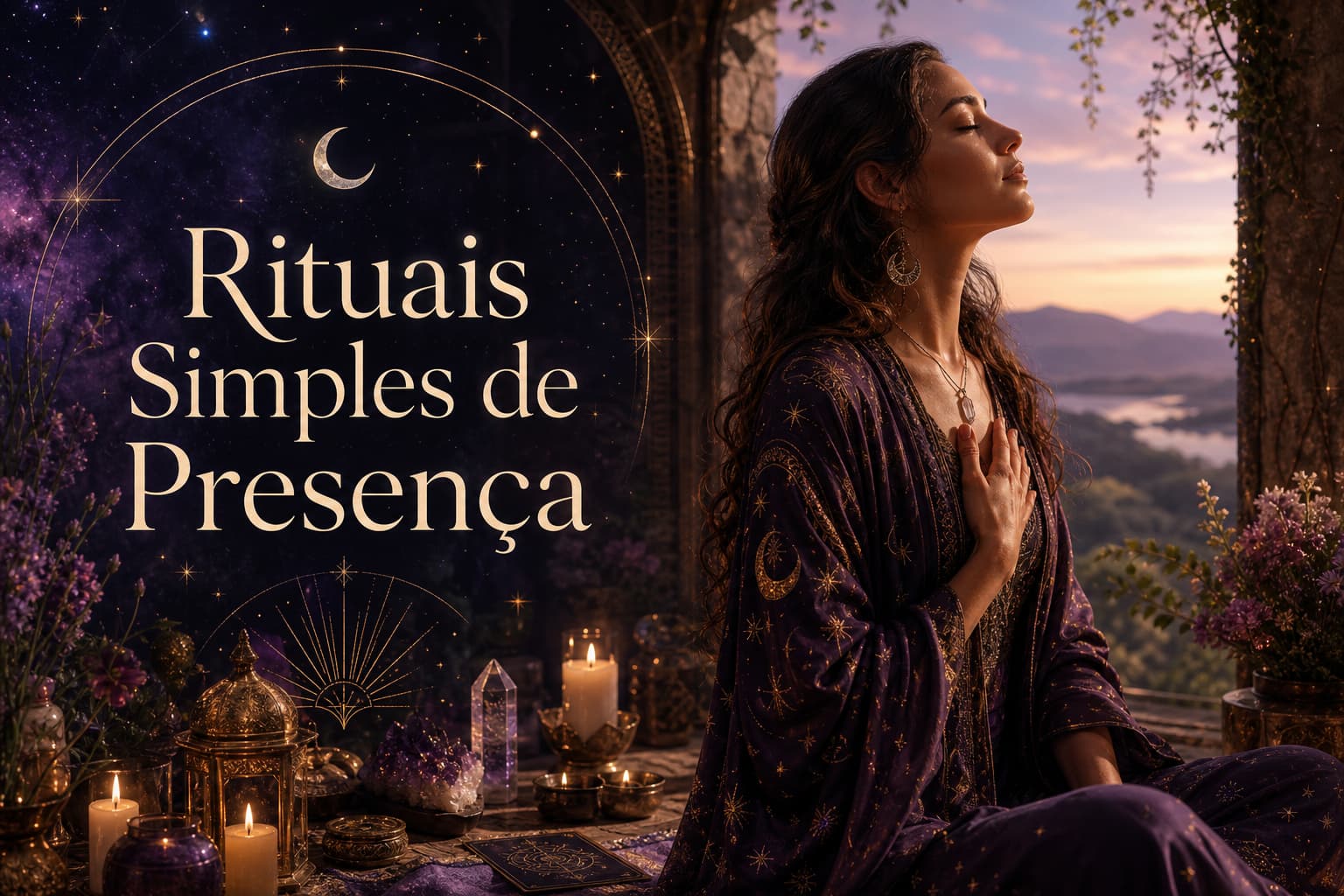 Ilustração de Rituais Simples de Presença: Cultivando Conexão no Cotidiano