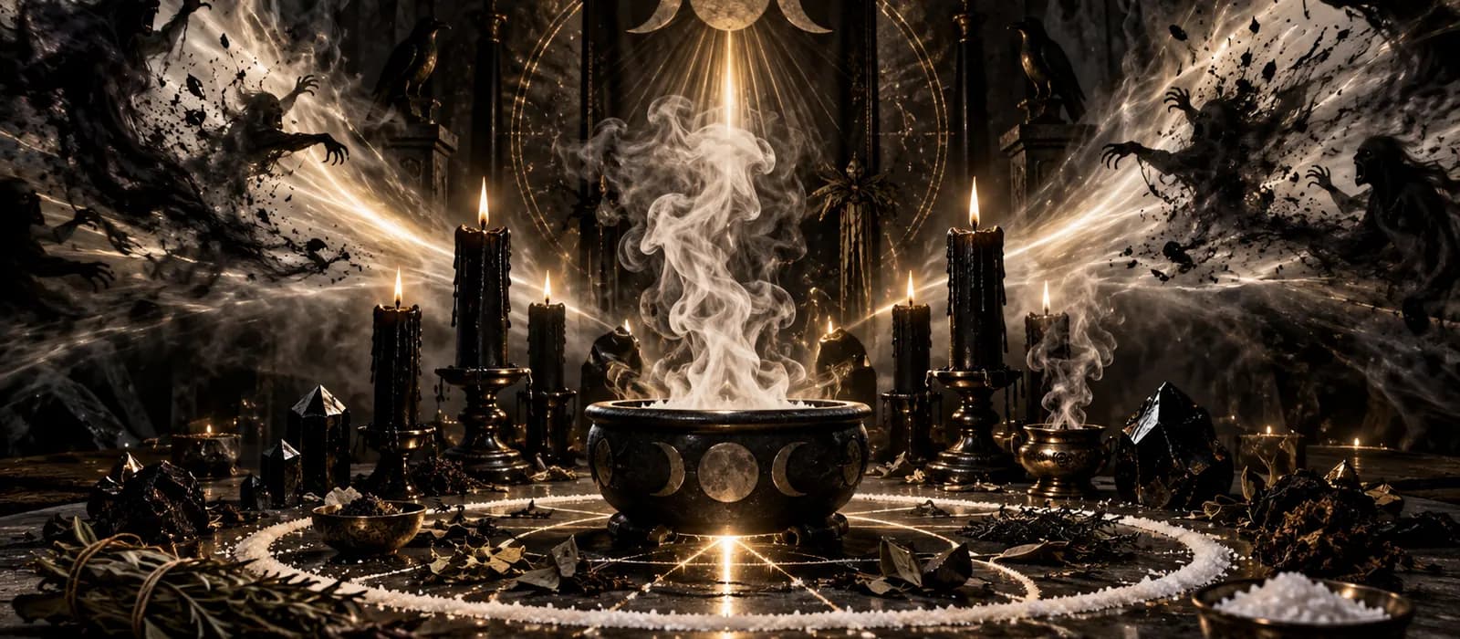 Ritual de Banimento e Limpeza Profunda — Fechando as Portas ao que Drena