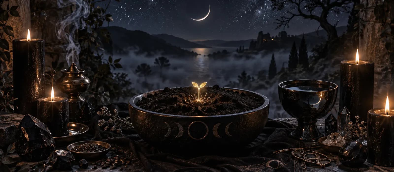 Ritual de Lua Nova — A Semente no Vazio