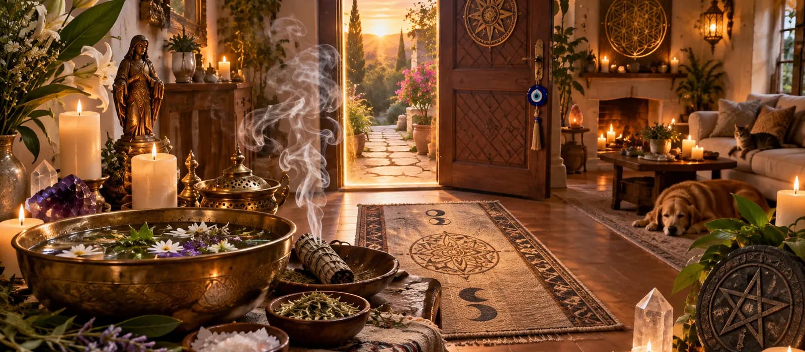 Ritual da Casa Sagrada — Limpeza, Harmonia e Proteção do Lar