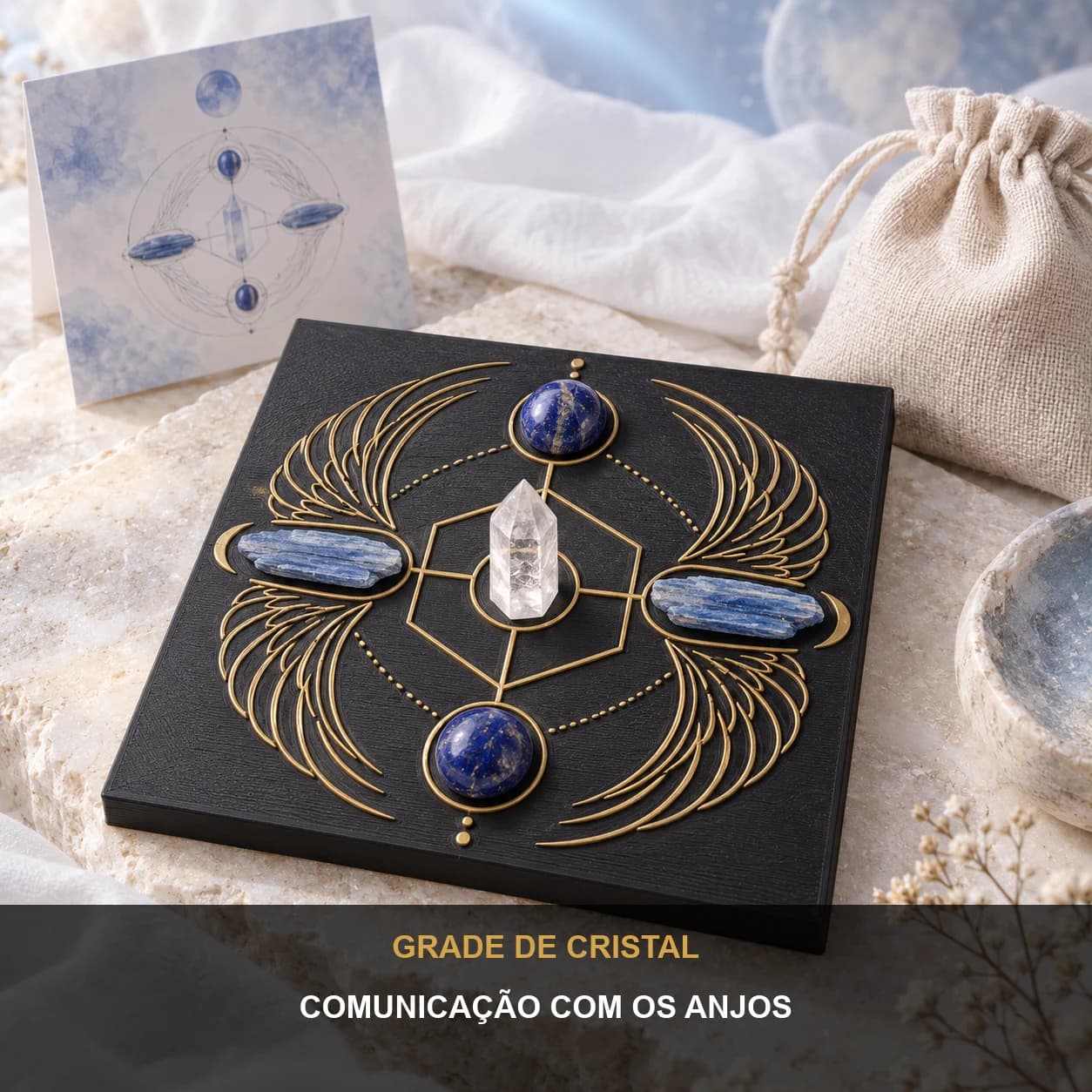 Grade de Cristal Comunicação com os Anjos