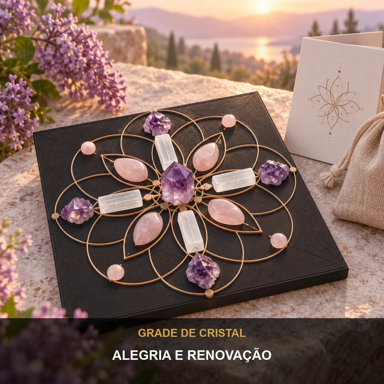 Grade de Cristal Alegria e Renovação