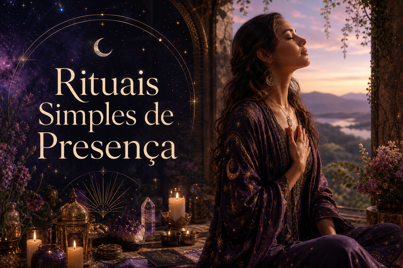 Imagem editorial para Rituais Simples de Presença: Cultivando Conexão no Cotidiano no canal caminhos blog.