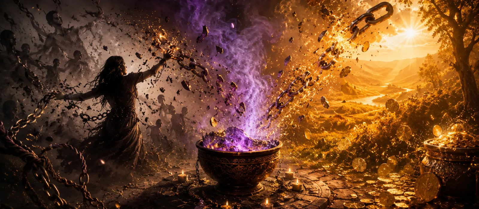 Ritual de Libertação da Escassez — Quebra de Votos, Pactos e Lealdades de Escassez