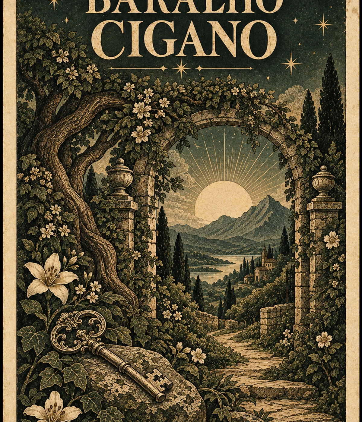 Capa do Baralho Cigano Retrô